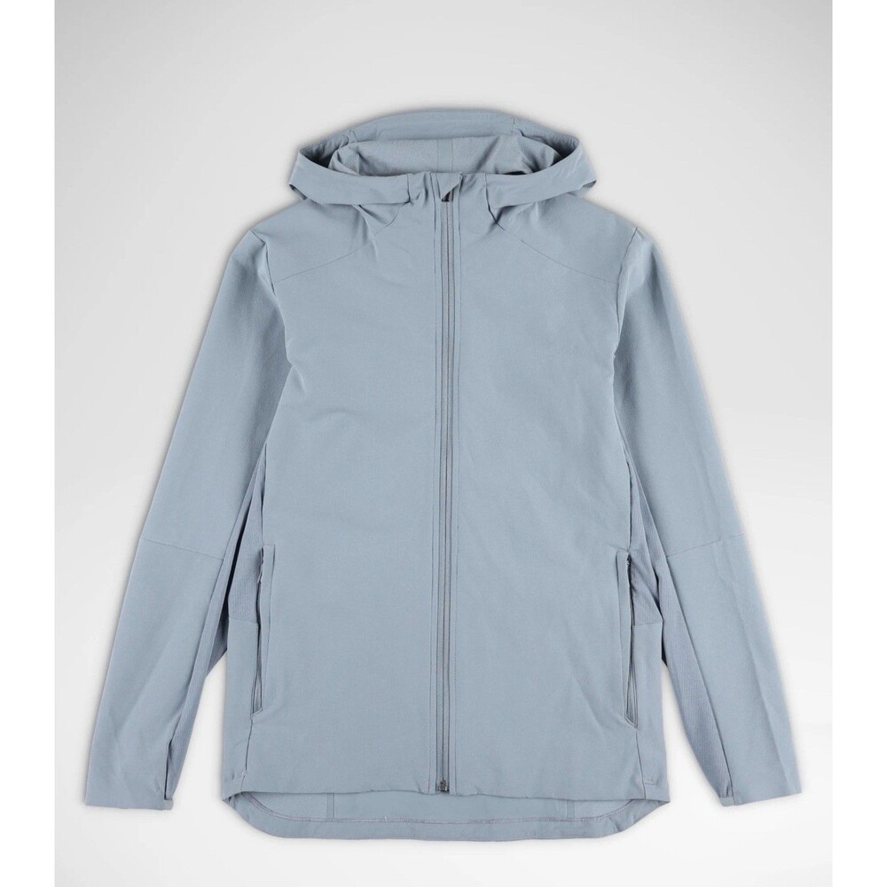 Lululemon Warp Light Jacket Packable Zip Hooded Light Blue Men Size M GUC